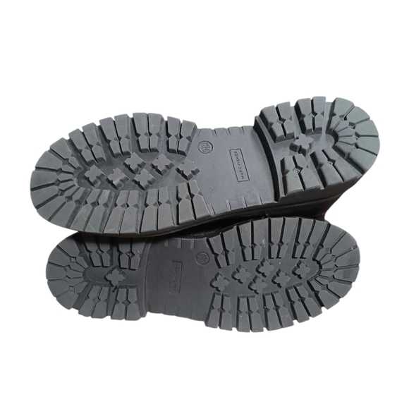 Marc Fisher Black Combat Moto Boots with Quilted Design - Picture 7 of 9